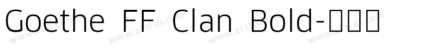 Goethe FF Clan Bold字体转换